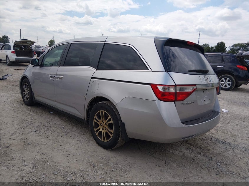 Vin: 5fnrl5h69bb098664, lot: 46238141, honda odyssey ex-l 20113