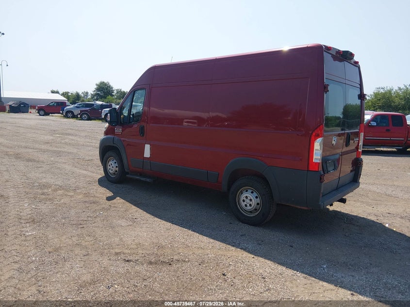 Vin: 3c6trvcd7fe504700, lot: 46238171, ram promaster 2500 high roof 20153