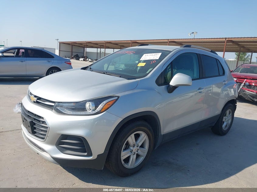 Vin: kl7cjlsb0mb305810, lot: 46238201, chevrolet trax fwd lt 20212