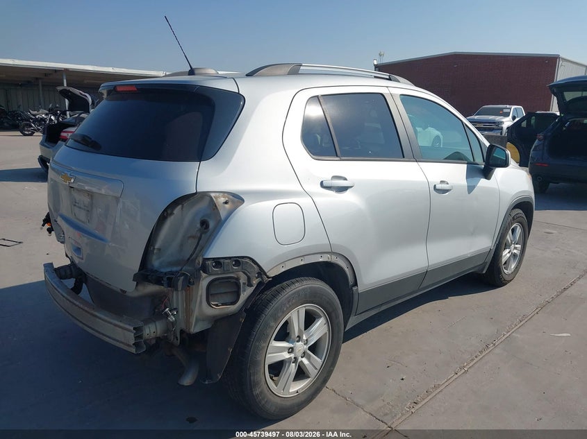 Vin: kl7cjlsb0mb305810, lot: 46238201, chevrolet trax fwd lt 20214