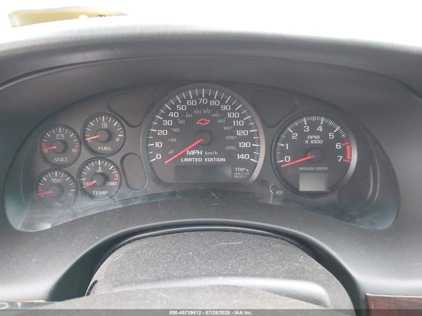 CHEVROLET MONTE CARLO 2002 VIN 2G1WX15K129251360