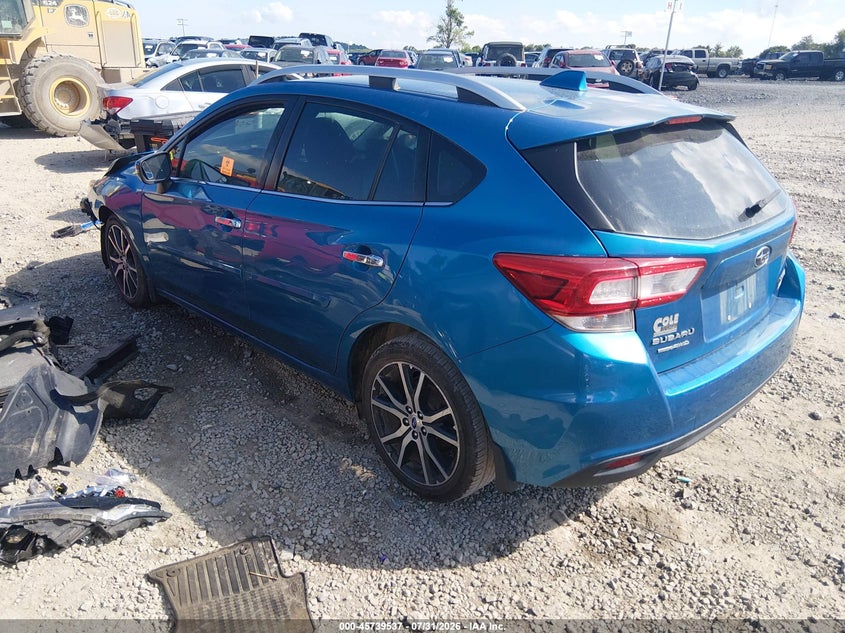 Vin: 4s3gtan67h3707602, lot: 46238241, subaru impreza 2.0i limited 20173