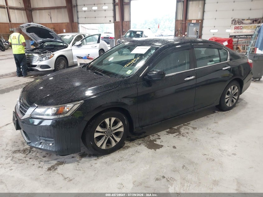 Vin: 1hgcr2f3xea258089, lot: 46238245, honda accord lx 20142