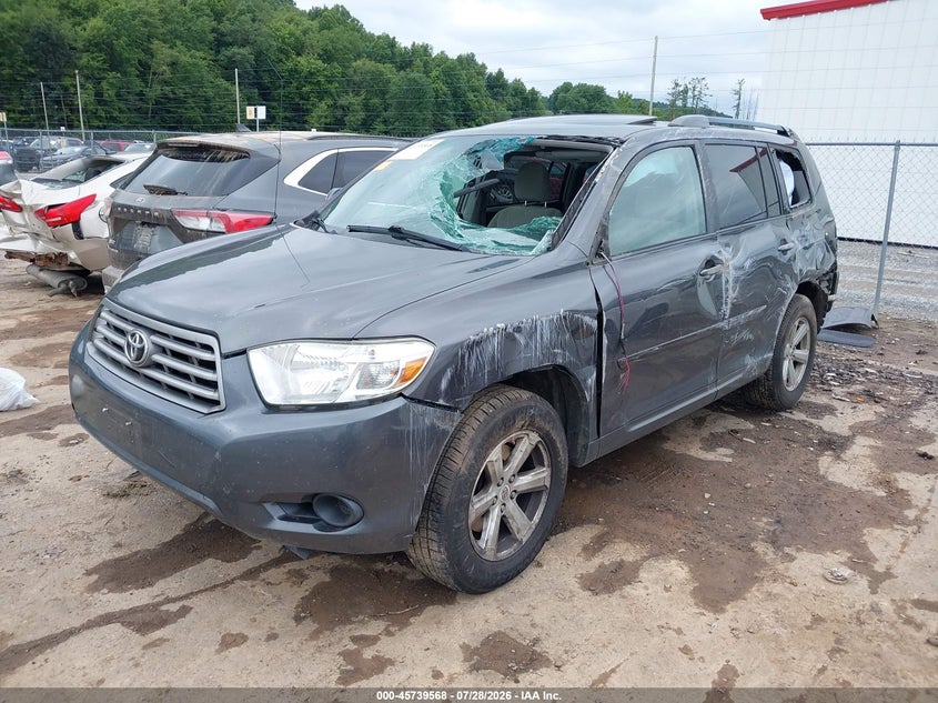 Vin: 5tdbk3eh5as002831, lot: 46238272, toyota highlander base v6 20102