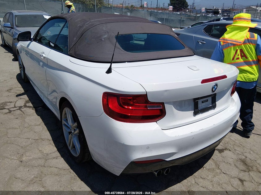 Vin: wba1k5c56fv473767, lot: 46238288, bmw 228i 20153