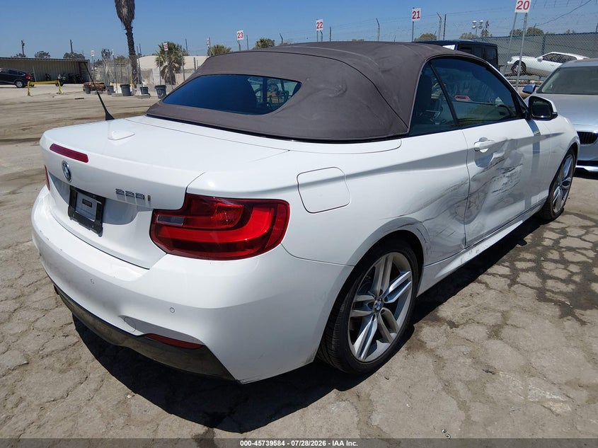 Vin: wba1k5c56fv473767, lot: 46238288, bmw 228i 20154