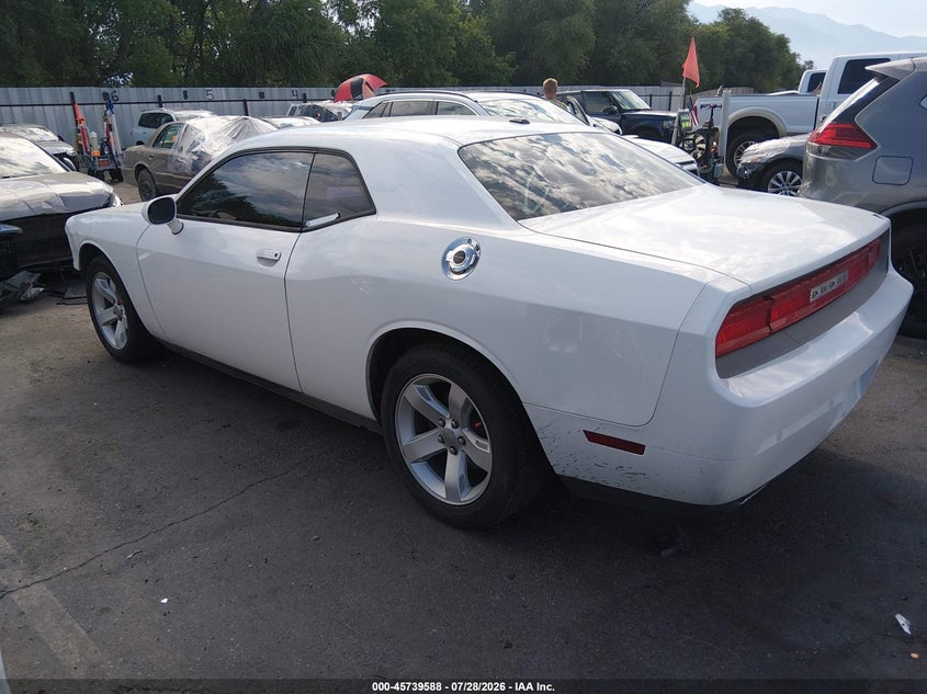 Vin: 2c3cdyag1dh511878, lot: 46238292, dodge challenger sxt 20133