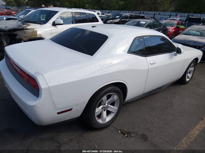 Vin: 2c3cdyag1dh511878, lot: 46238292, dodge challenger sxt 20134