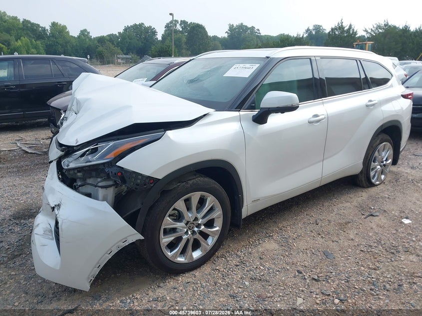Vin: 5tdxbrch7rs643504, lot: 46238308, toyota highlander hybrid limited 20242