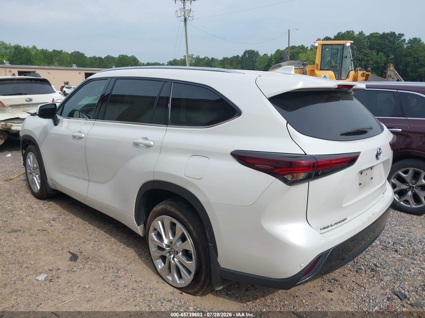Vin: 5tdxbrch7rs643504, lot: 46238308, toyota highlander hybrid limited 20243