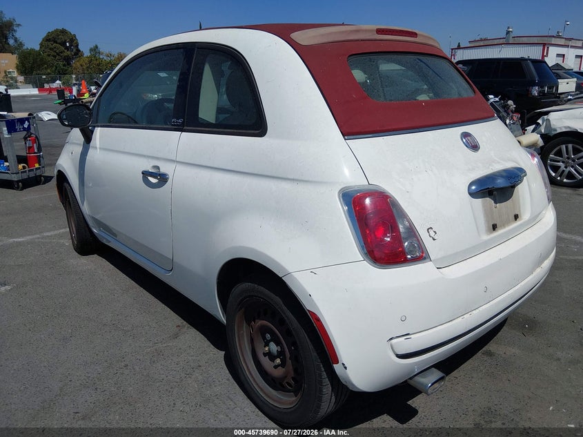 2013 FIAT 500C auction photo 3