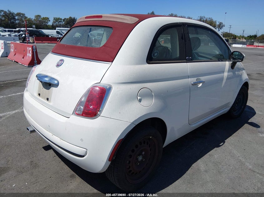 2013 FIAT 500C auction photo 4