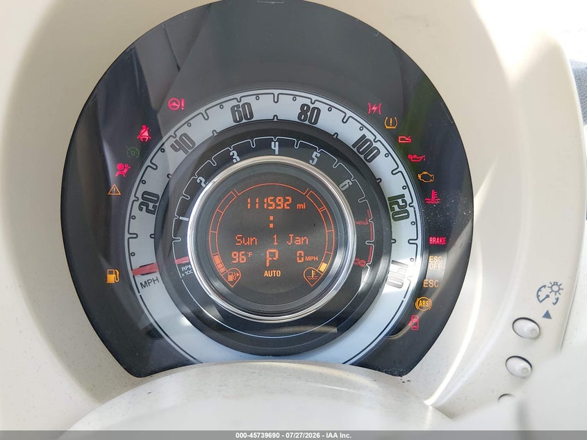 2013 FIAT 500C auction photo 7