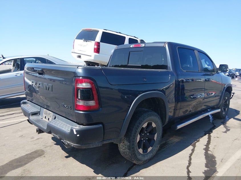 Vin: 1c6srflt7kn923872, lot: 46238412, ram 1500 rebel  4x4 5'7 box 20194