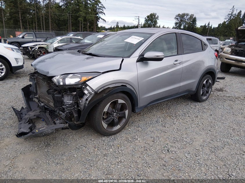 2018 Honda Hr-V Ex, Front End, IAAI, VIN 3CZRU6H57JG703861 — photo 2