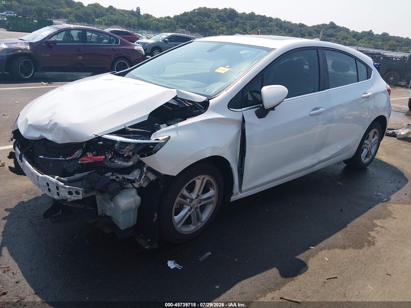 Vin: 3g1be6sm3js539549, lot: 46238422, chevrolet cruze lt auto 20182