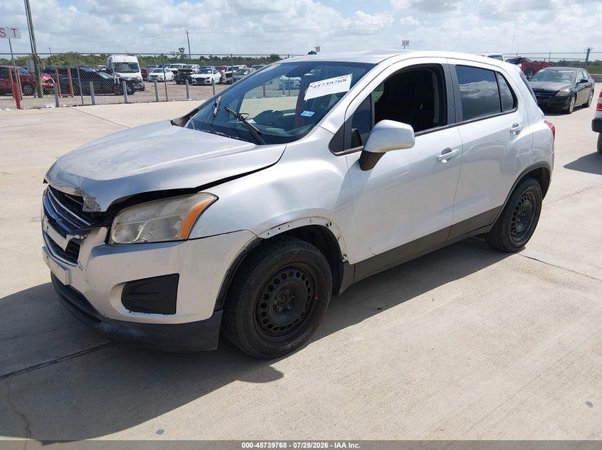 Vin: kl7cjksb2gb545472, lot: 46238472, chevrolet trax ls 20162