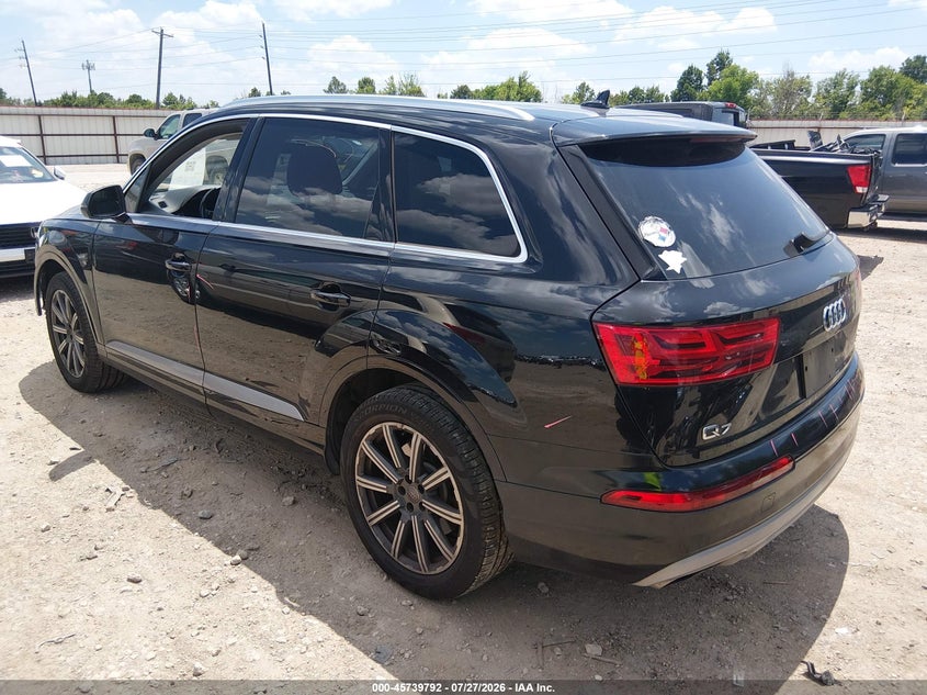 Vin: wa1laaf77hd013962, lot: 46238496, audi q7 3.0t premium 20173