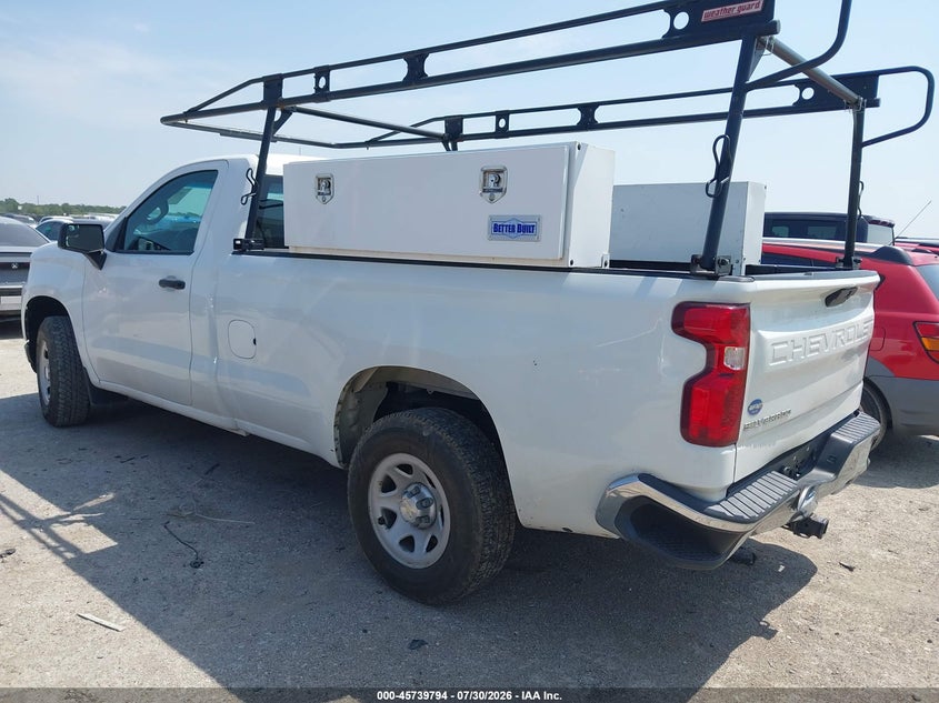 Vin: 3gcnwaef3mg313990, lot: 46238498, chevrolet silverado 1500 2wd  long bed wt 20213