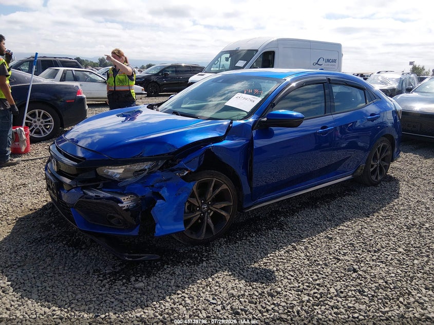 Vin: shhfk7h92hu417907, lot: 46238502, honda civic sport touring 20172
