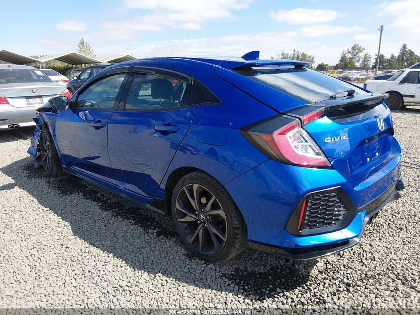 Vin: shhfk7h92hu417907, lot: 46238502, honda civic sport touring 20173