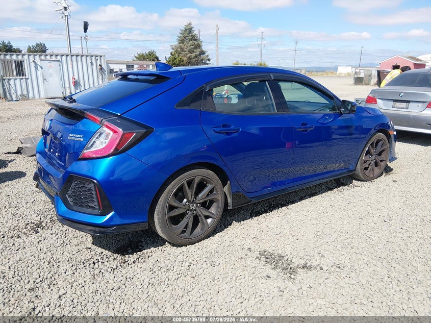 Vin: shhfk7h92hu417907, lot: 46238502, honda civic sport touring 20174