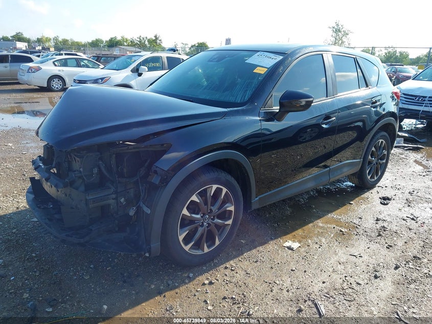 Vin: jm3ke4dy6g0626283, lot: 46238553, mazda cx-5 grand touring 20162