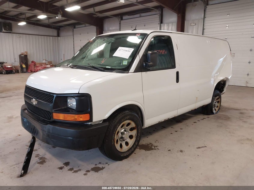 Vin: 1gcsgafx2e1143354, lot: 46238554, chevrolet express 1500 work van 20142