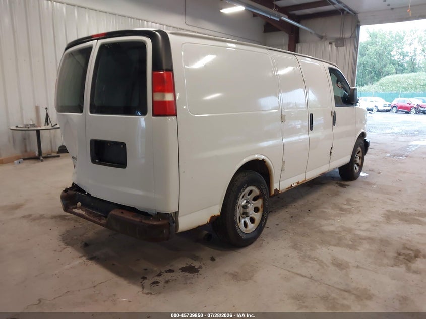 Vin: 1gcsgafx2e1143354, lot: 46238554, chevrolet express 1500 work van 20144