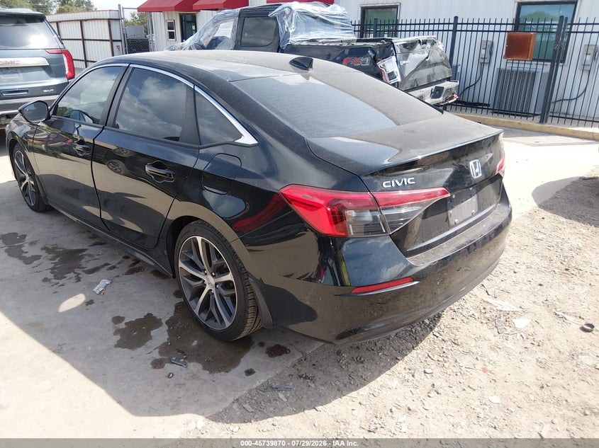 Vin: 2hgfe1f92ph323027, lot: 46238574, honda civic touring 20233
