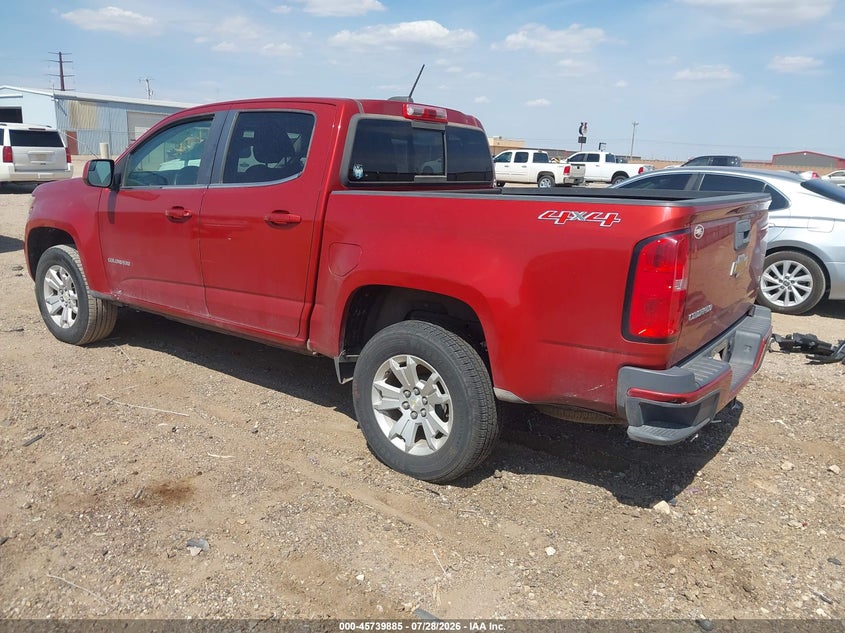 Vin: 1gcgtce31g1145384, lot: 46238589, chevrolet colorado lt 20163