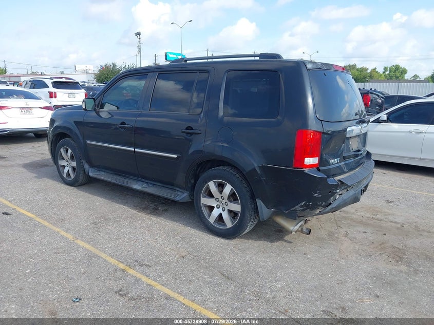 Vin: 5fnyf3h92db004743, lot: 46238612, honda pilot touring 20133