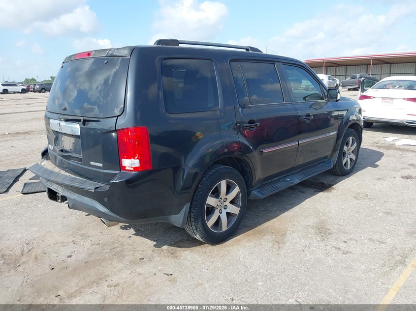 Vin: 5fnyf3h92db004743, lot: 46238612, honda pilot touring 20134