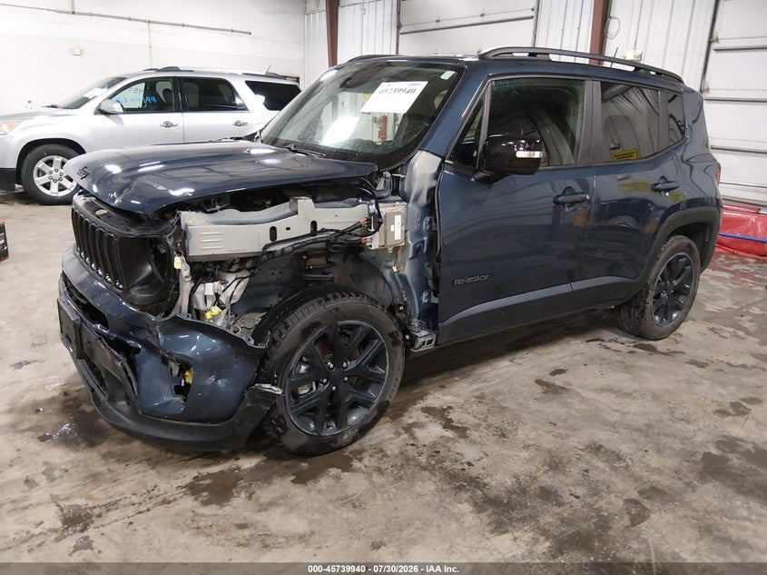 Vin: zacnjde16ppp12378, lot: 46238644, jeep renegade altitude 4x4 20232
