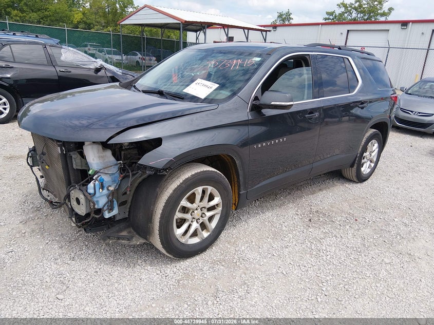 Vin: 1gnergkw6kj317629, lot: 46238648, chevrolet traverse 1lt 20192