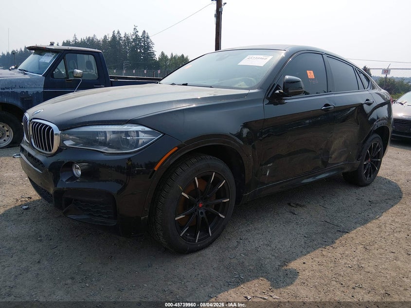 2016 BMW X6, Обычный износ, IAAI, VIN 5UXKU6C53G0R33844 — фото 2