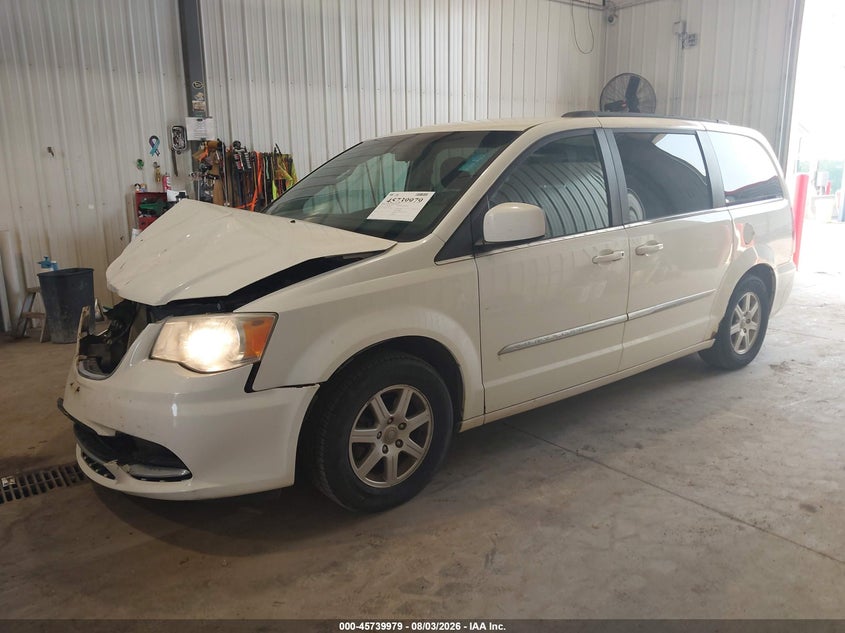 Vin: 2a4rr5dg7br675087, lot: 46238683, chrysler town & country touring 20112