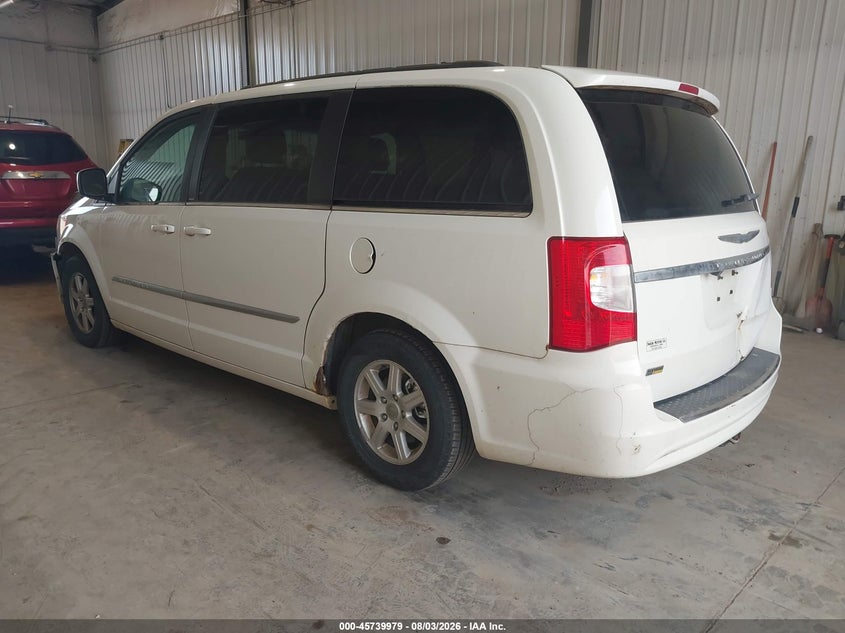 Vin: 2a4rr5dg7br675087, lot: 46238683, chrysler town & country touring 20113