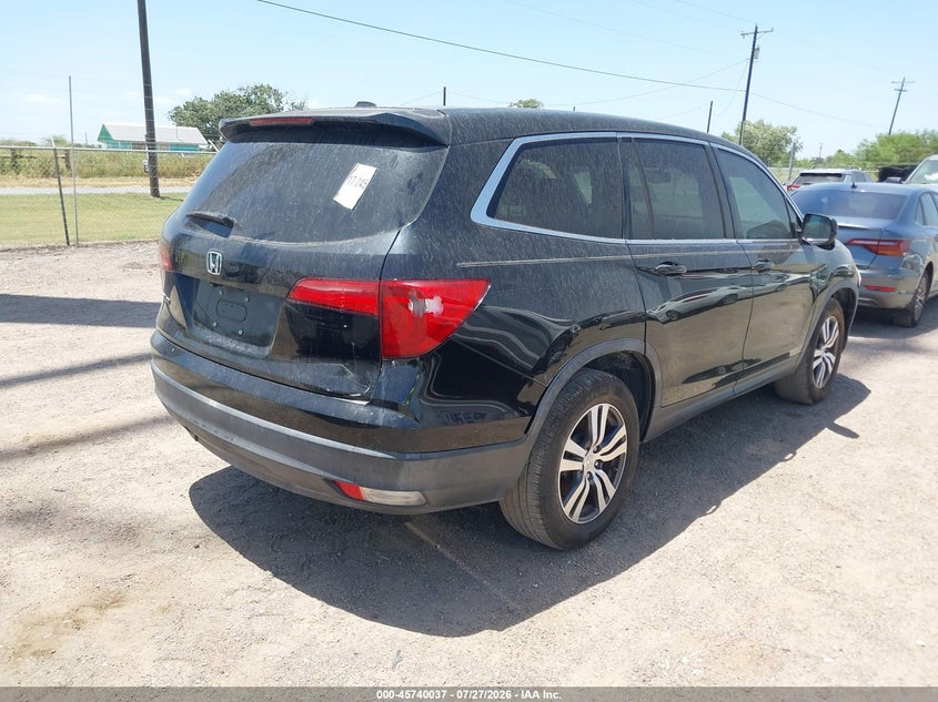 Vin: 5fnyf5h51hb028448, lot: 46238741, honda pilot ex-l 20174