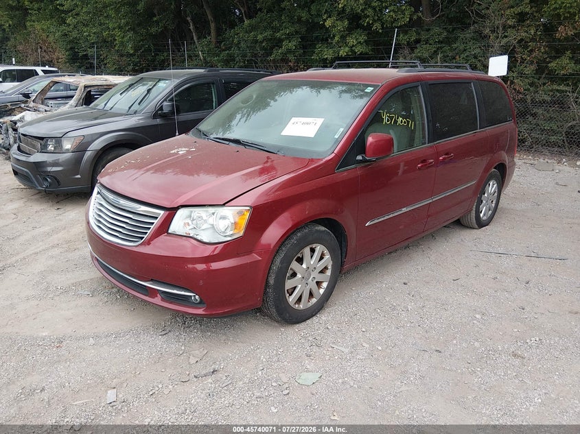 Vin: 2c4rc1bg5fr730872, lot: 46238775, chrysler town & country touring 20152