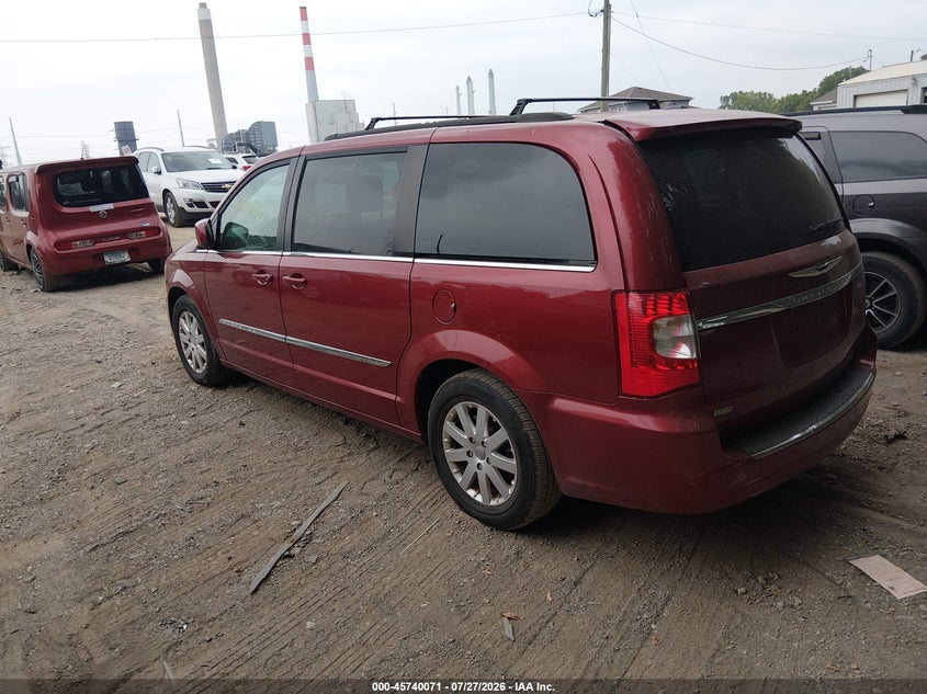 Vin: 2c4rc1bg5fr730872, lot: 46238775, chrysler town & country touring 20153