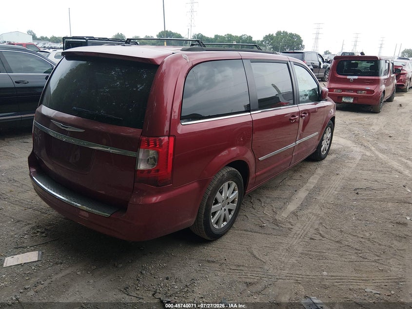 Vin: 2c4rc1bg5fr730872, lot: 46238775, chrysler town & country touring 20154