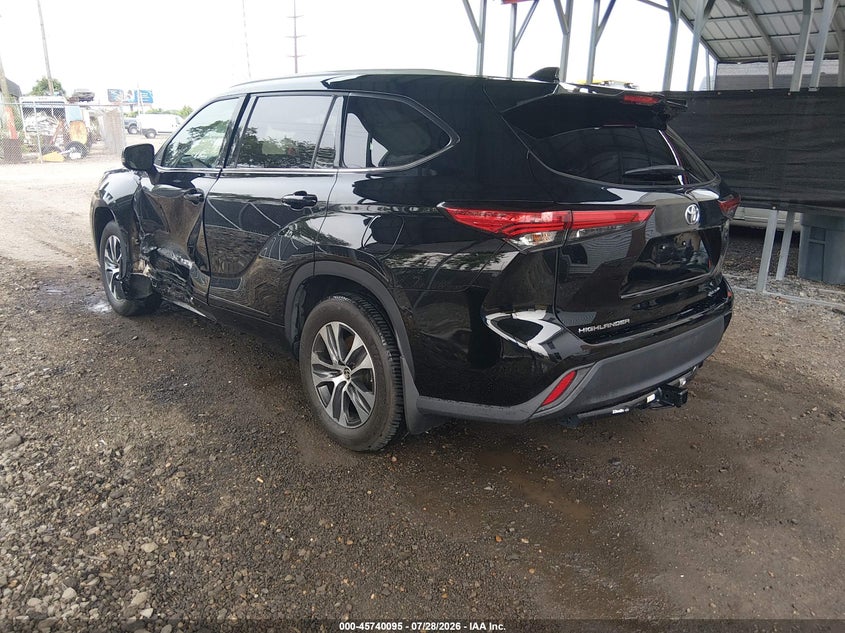 Vin: 5tdgzrbhxns191992, lot: 46238799, toyota highlander xle 20223