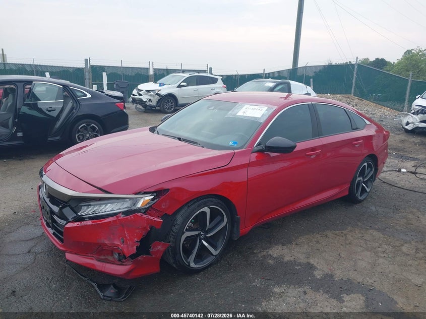 Vin: 1hgcv1f32ma074950, lot: 46238846, honda accord sport 20212