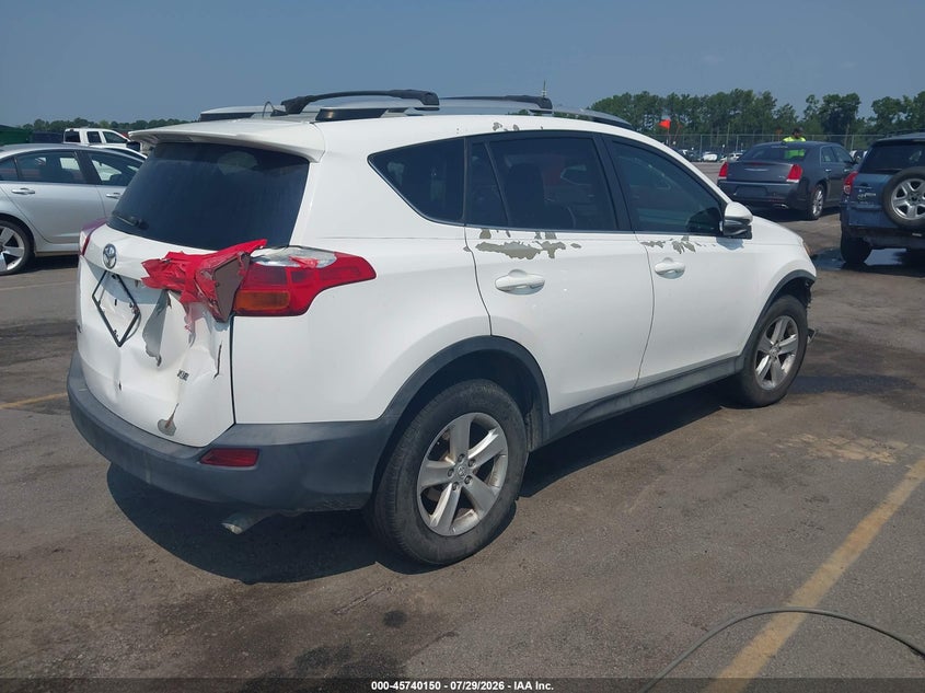 Vin: 2t3wfrev7dw061347, lot: 46238854, toyota rav4 xle 20134