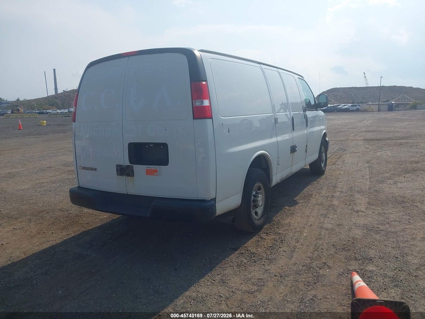 Vin: 1gcwgafg6k1339309, lot: 46238873, chevrolet express 2500 work van 20194