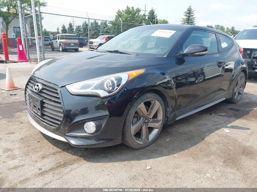 Vin: kmhtc6ae7fu222162, lot: 46238902, hyundai veloster turbo 20152