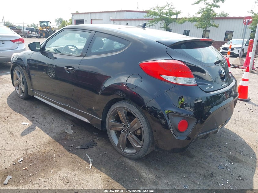 Vin: kmhtc6ae7fu222162, lot: 46238902, hyundai veloster turbo 20153