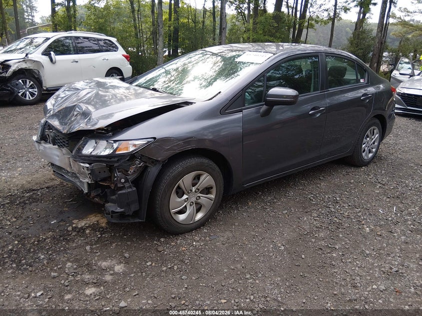 Vin: 2hgfb2f57eh536659, lot: 46238949, honda civic lx 20142