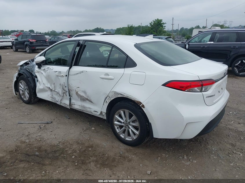 Vin: jtdbdmhe3p3000779, lot: 46238954, toyota corolla hybrid le 20233